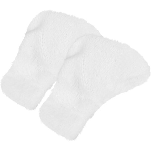 BESPORTBLE Calzini per Bambole Fai da Te Accessori Miniatura in Peluche Bianchi