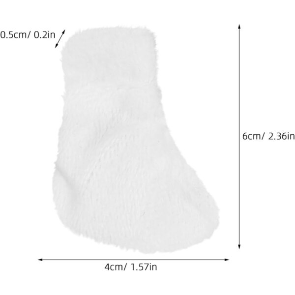 BESPORTBLE Calzini per Bambole Fai da Te Accessori Miniatura in Peluche Bianchi