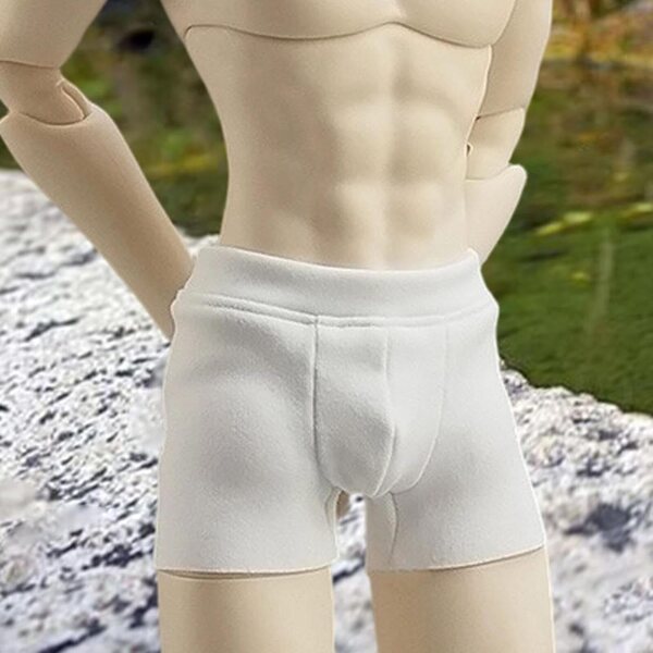 Elastische Unterwäsche für 1:6 Actionfigur – Hellery White Shorts 30 cm