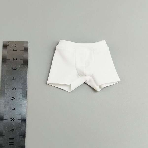 Elastische Unterwäsche für 1:6 Actionfigur – Hellery White Shorts 30 cm