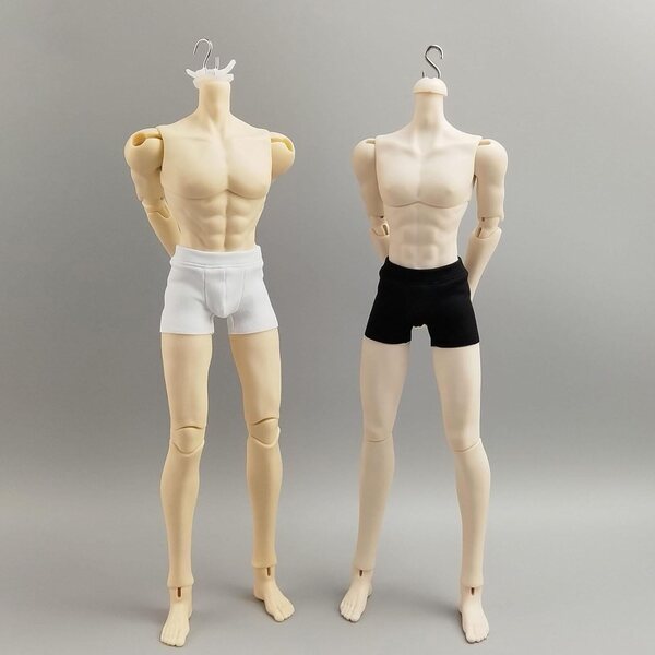 Elastische Unterwäsche für 1:6 Actionfigur – Hellery White Shorts 30 cm