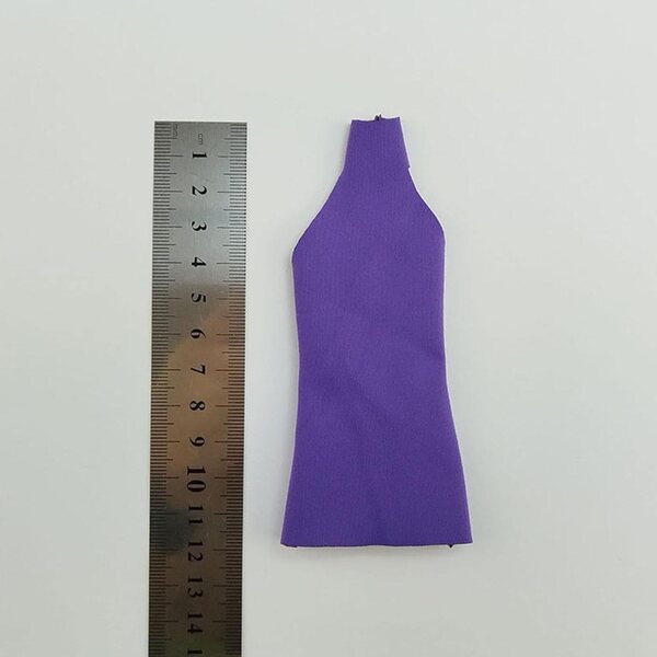 1/6 lila figurbetontes Minikleid für 12-Zoll-Puppen – Sommer-Partykleid