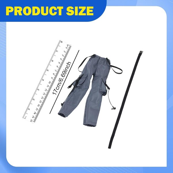 Miniaturhose und Gürtel für 1/6 weibliche 12 Zoll SZLIFE Actionfigur