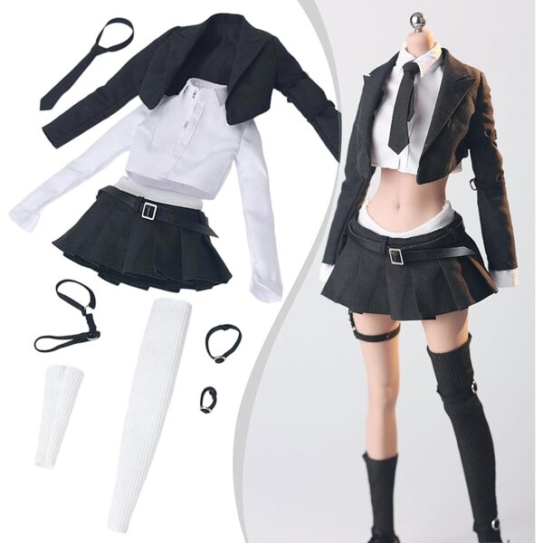 1/6 weibliches Schuluniform-Kostüm für 12-Zoll-Actionfiguren – TAIZhiChen
