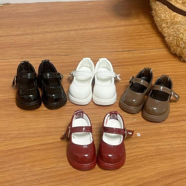 F Fityle 1:4 weibliche Puppenschuhe mit Plateau, elegante Miniaturen aus PVC