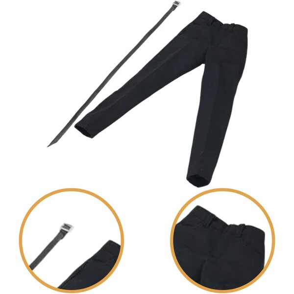 1:6 Hosen und Gürtel für 12-Zoll-Puppen – realistischer, formeller Look