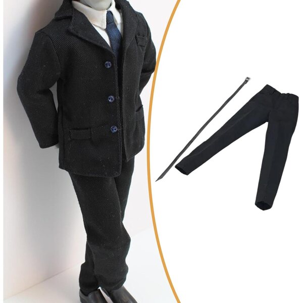 1:6 Hosen und Gürtel für 12-Zoll-Puppen – realistischer, formeller Look