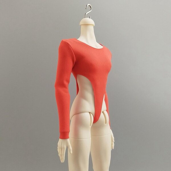 1:6 Badeanzug für BJD Puppen 30 cm - Rot Orange Kleid TTETTZ