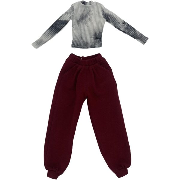 MagiDeal 1/6 Kleidung für 12-Zoll-Puppen, elegantes Oberteil und Hose aus Stoff