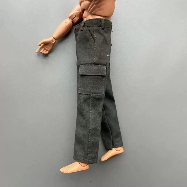 Pantaloni Miniatura 1/6 per Figure Maschili 12'' in Stoffa Realistica Luwecf