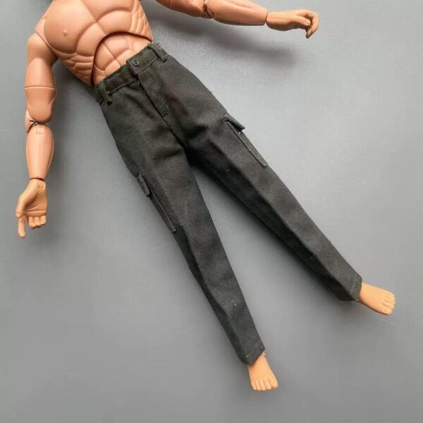 Pantaloni Miniatura 1/6 per Figure Maschili 12'' in Stoffa Realistica Luwecf