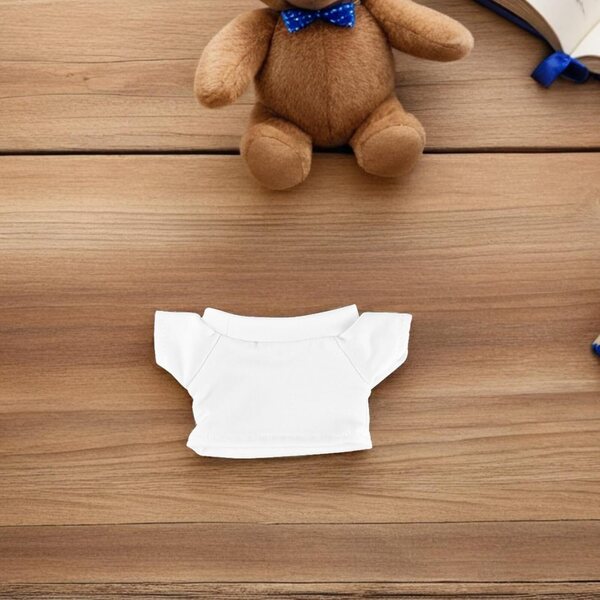 UPKOCH Set 3 Camicie Bianche per Orsetti di Peluche da 15 cm - Vestiti Fai da Te in Cotone