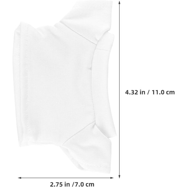 UPKOCH Set 3 Camicie Bianche per Orsetti di Peluche da 15 cm - Vestiti Fai da Te in Cotone