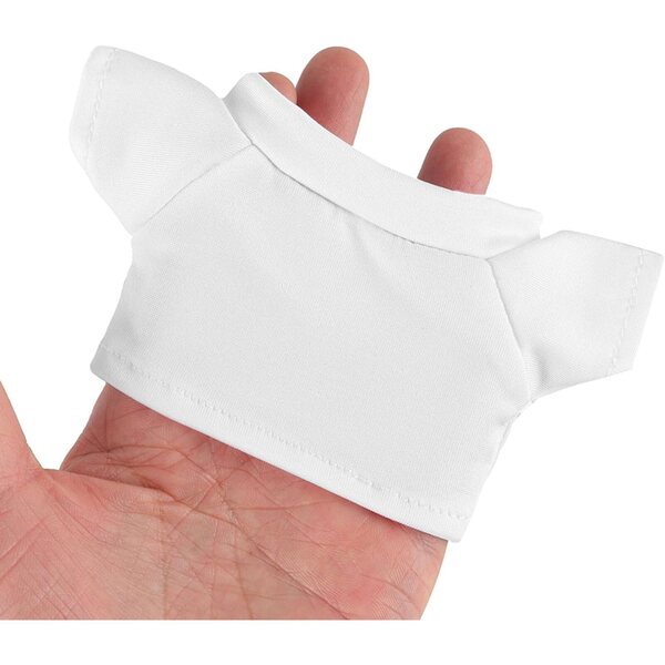 UPKOCH Set 3 Camicie Bianche per Orsetti di Peluche da 15 cm - Vestiti Fai da Te in Cotone