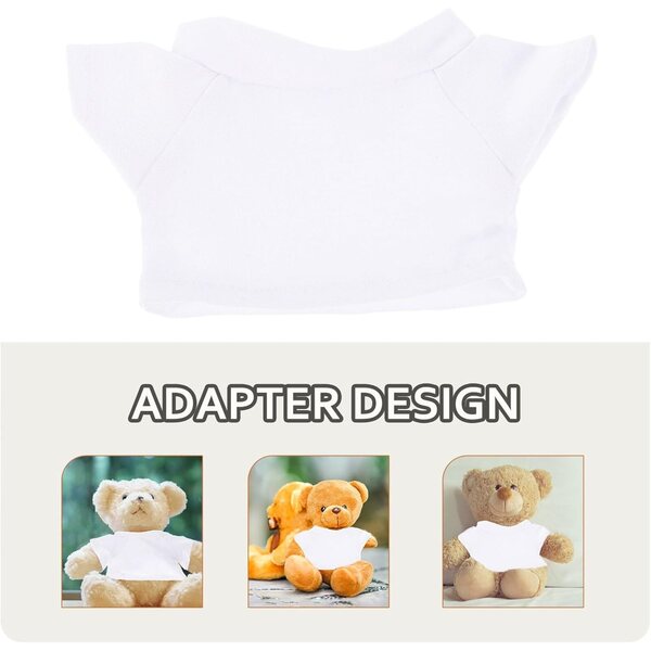 ABOOFAN 6 pezzi Magliette Orso per Bambole da 20 cm in Cotone Morbido e Lavabile