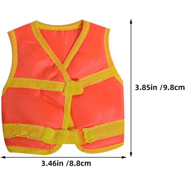 YARNOW Set 3 Gilet Riflettenti per Bambole 1:6 Action Figure Mini Costume Sicurezza