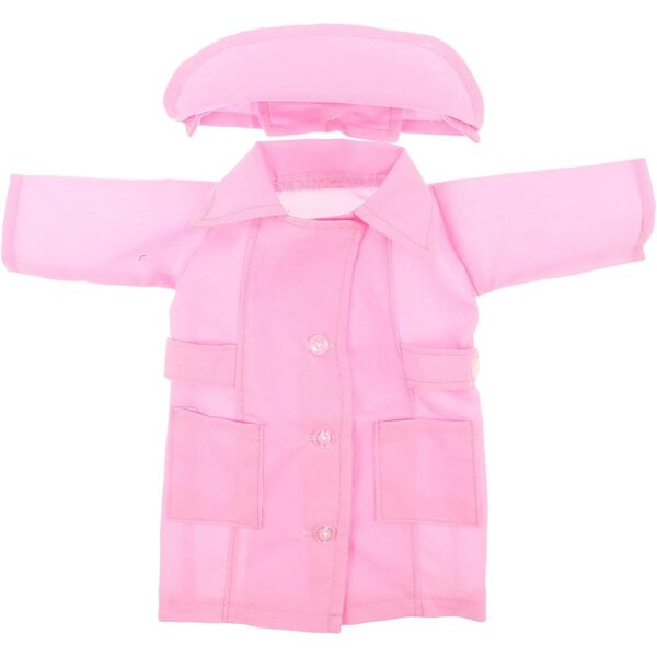 Gatuida Vestito Infermiera per Bambola 45 cm - Set Costume e Strumenti Medici Lavabili