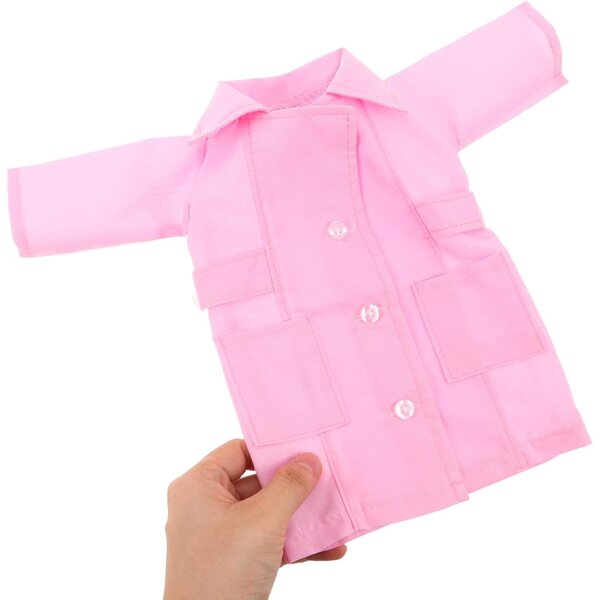 Gatuida Vestito Infermiera per Bambola 45 cm - Set Costume e Strumenti Medici Lavabili