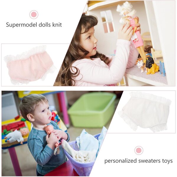 ifundom Mutandine per Bambole 2 Pezzi Morbide e Facili da Indossare - Accessori Gioco Bambina