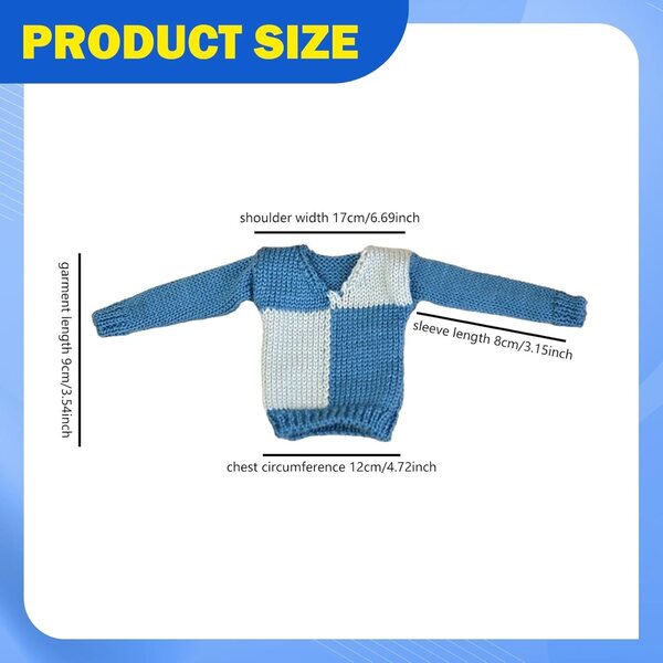 Pullover für 1/6 männliche Actionfiguren – modische und realistische Kleidung für 12-Zoll-Puppen