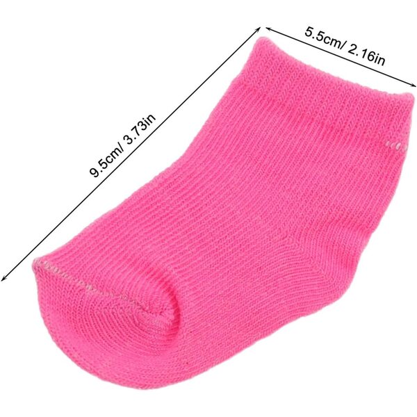 9 Paar Baumwollsocken für Puppen, farbenfrohes Zubehör für das Rollenspiel von Mädchen