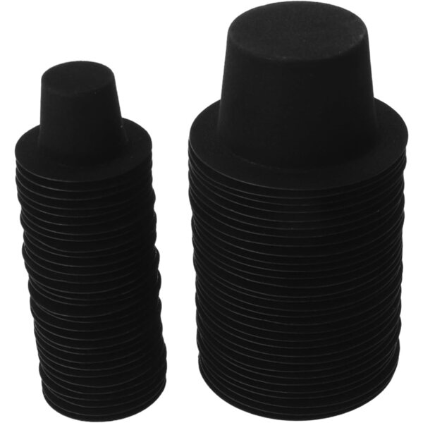 60 pezzi Cappelli Miniatura Bambole Cappelli Formali Piccoli Copricapo per Feste