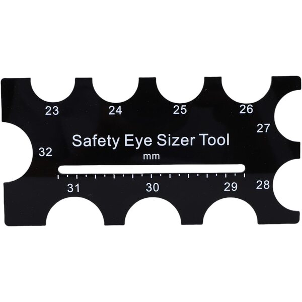 Acrylwerkzeuge zum Messen von Puppen-Sicherheitsaugen von 4 bis 32 mm – Set mit 2 Stück