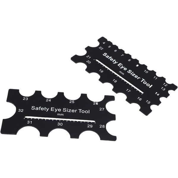 Acrylwerkzeuge zum Messen von Puppen-Sicherheitsaugen von 4 bis 32 mm – Set mit 2 Stück