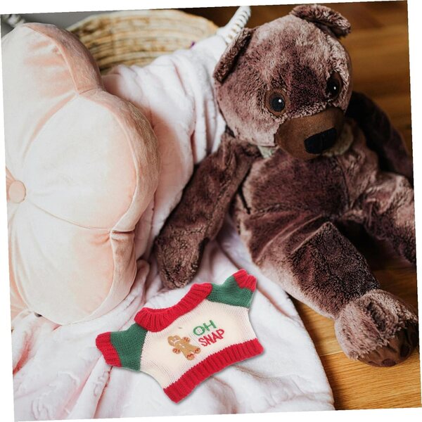 ORFOFE 5 Maglioni Natalizi per Bambole e Orsi di Peluche con Motivi Festivi
