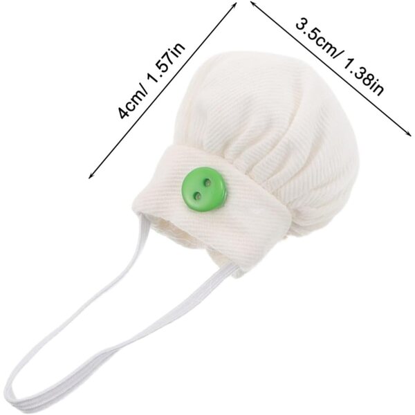 HEMOTON Cappelli da Cuoco Miniatura per Bambole e Animali di Peluche 4pz