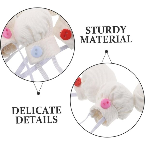 HEMOTON Cappelli da Cuoco Miniatura per Bambole e Animali di Peluche 4pz