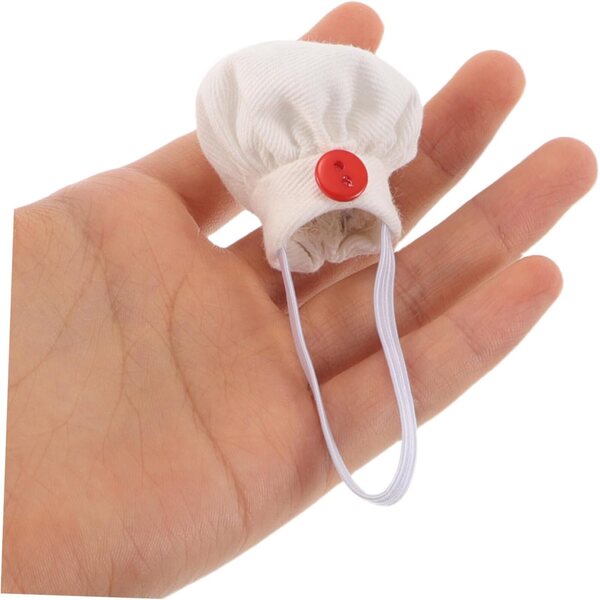 HEMOTON Cappelli da Cuoco Miniatura per Bambole e Animali di Peluche 4pz
