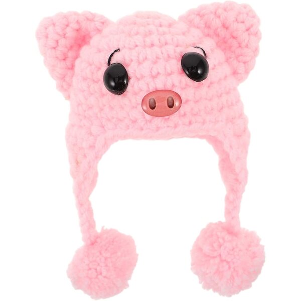 Mini Cappellini in Maglia per Bambole BJD a Forma di Animale, Accessori Fatti a Mano