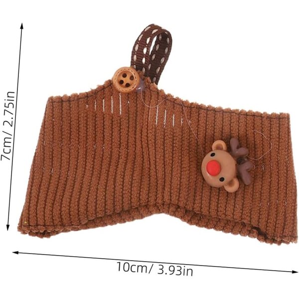 Vestito natalizio per bambole in peluche set top e pantaloni morbidi e realizzati con cura