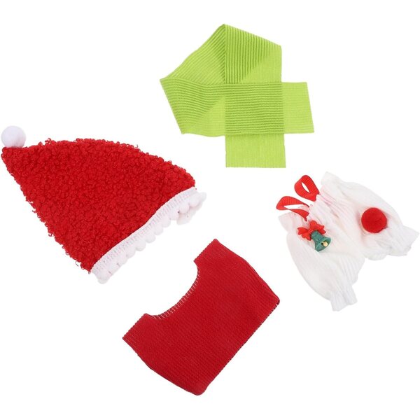 Vestiti natalizi per bambole WEKAMOS - Set completo con cappello e top sostitutivi