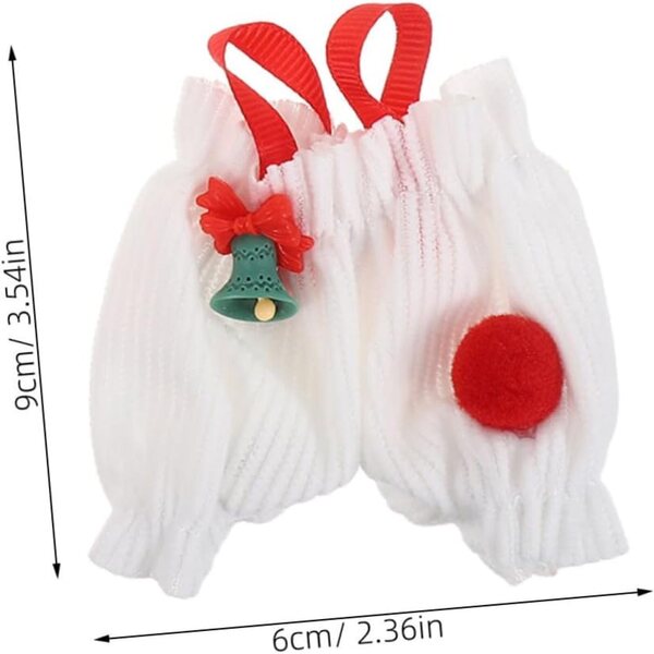 Vestiti natalizi per bambole WEKAMOS - Set completo con cappello e top sostitutivi
