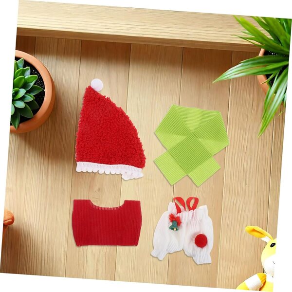 Vestiti natalizi per bambole WEKAMOS - Set completo con cappello e top sostitutivi