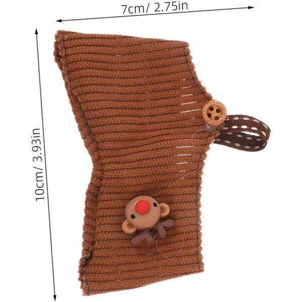 WOONEKY Set Vestiti Natalizi per Bambole con Maglione, Gonna e Cappello Festivi