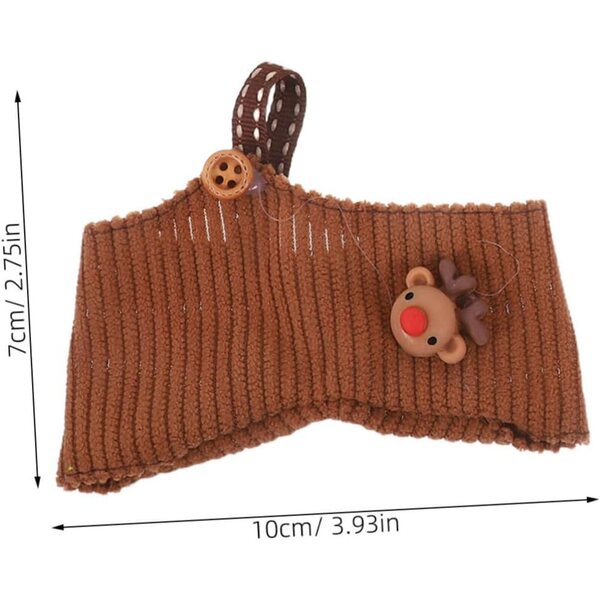 BESPORTBLE Vestito di Babbo Natale per Bambola con Cappello, Sciarpa e Pantaloni Festivi