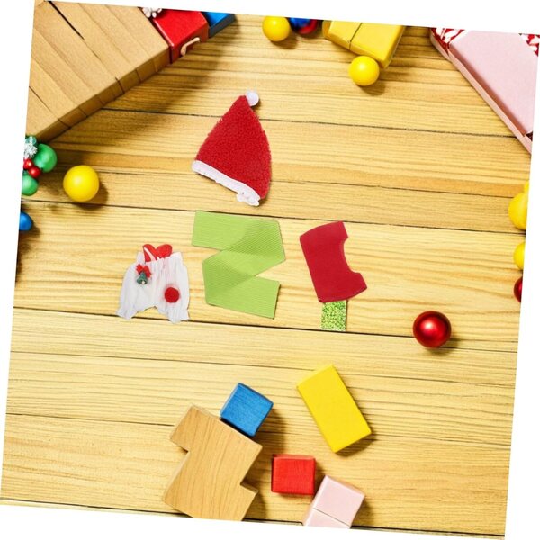 KOMBIUDA Vestito Babbo Natale per Bambola: Set Maglia, Gonna e Cappello Festivi