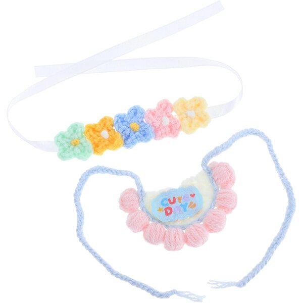 Plüsch-Lätzchen und Stirnband-Set für Puppen und Teddybären – BESTonZON