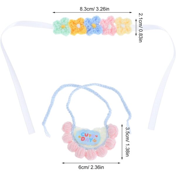 Plüsch-Lätzchen und Stirnband-Set für Puppen und Teddybären – BESTonZON