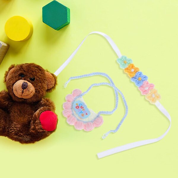 Plüsch-Lätzchen und Stirnband-Set für Puppen und Teddybären – BESTonZON