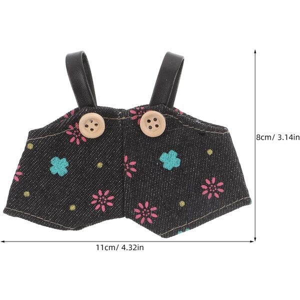 VICASKY 3 Stück Overalls für Puppen aus weichem Stoff – Kawaii-Kleidung für Plüschtiere