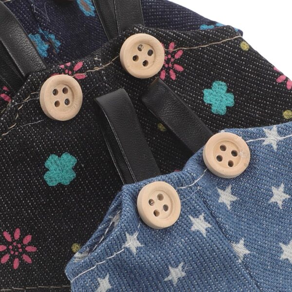 VICASKY 3 Stück Overalls für Puppen aus weichem Stoff – Kawaii-Kleidung für Plüschtiere