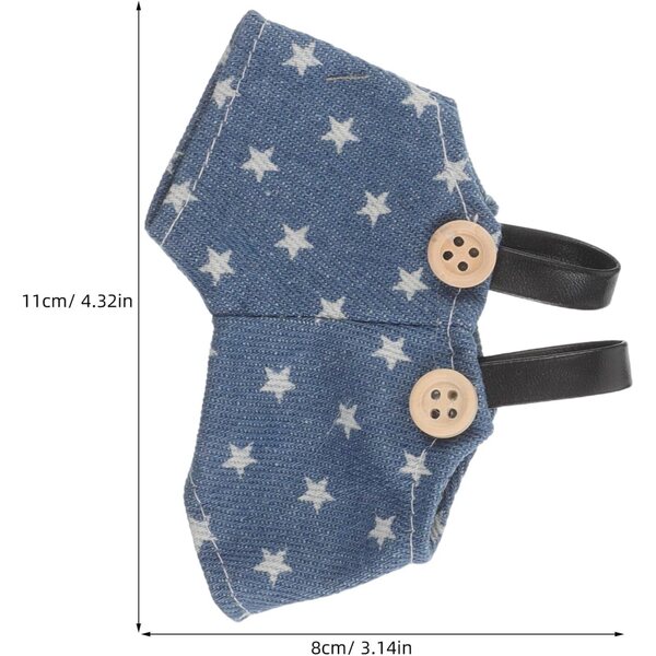 VICASKY 3 Stück Overalls für Puppen aus weichem Stoff – Kawaii-Kleidung für Plüschtiere