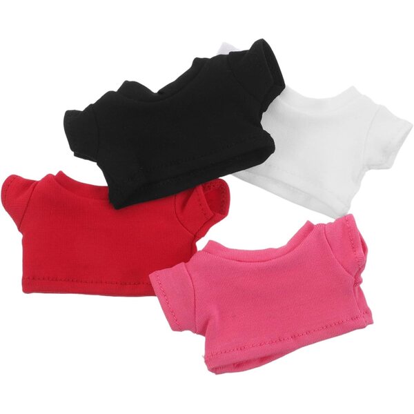 4 Magliette sublimazione per orsetti di peluche in colori assortiti FUNNETOYU