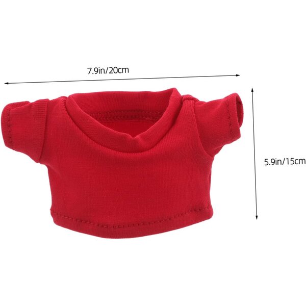4 Magliette sublimazione per orsetti di peluche in colori assortiti FUNNETOYU