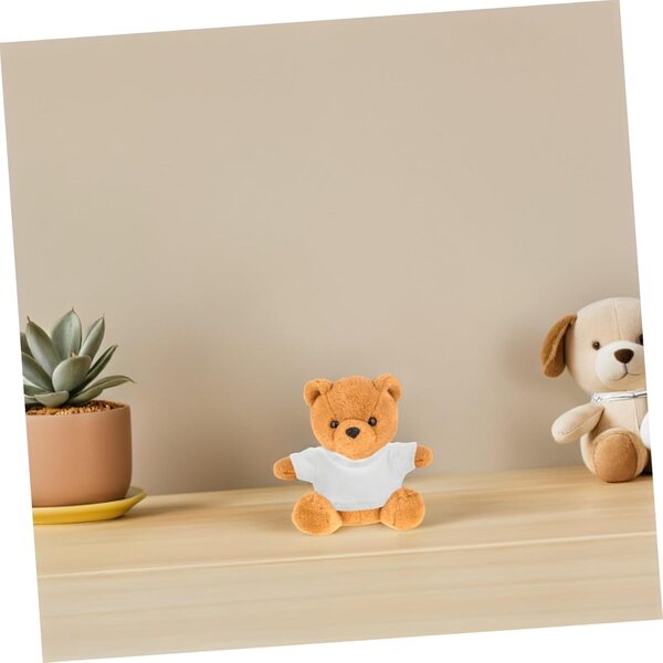 WOONEKY 4 Magliette Miniatura con Orsetto per Bambole e Peluche Colorate