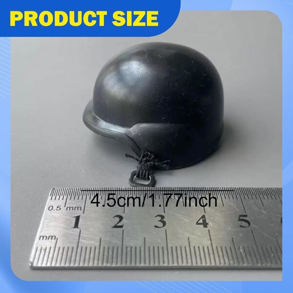 Casco per Action Figure 1:6 Hellery, Accessorio per Bambole da 12 Pollici in PP